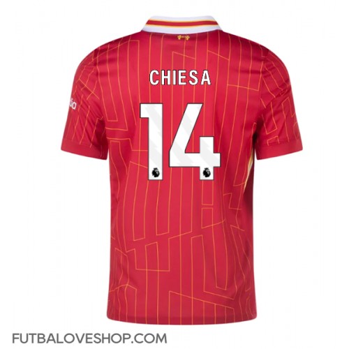 Dres Liverpool Federico Chiesa #14 Domáci 2024-25 Krátky Rukáv